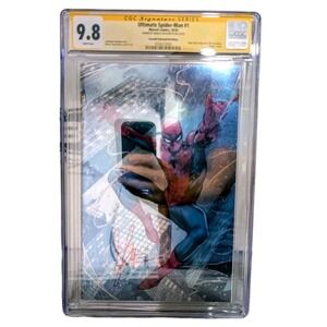 Ultimate Spider-Man #1 CGC 9.8 SS Checchetto NYCC 2024 Foil Virgin Variant